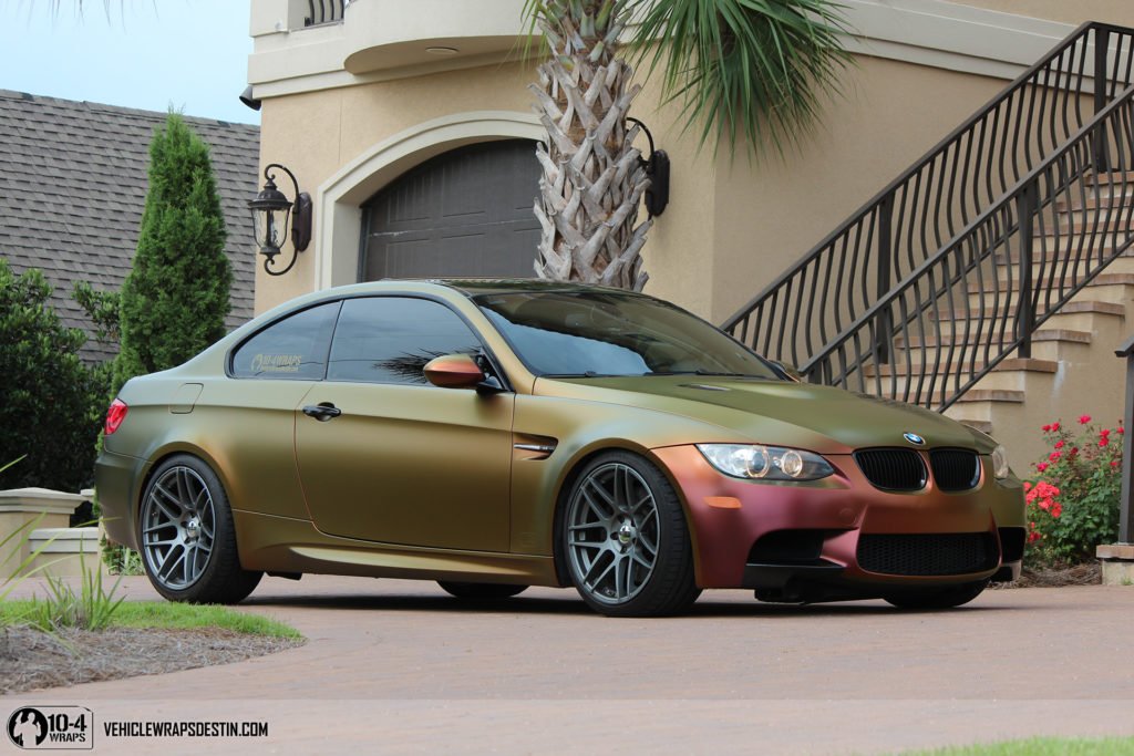 Unique chamelion wrap destin fl bmw m3
