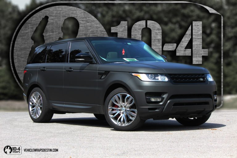 Read more about the article Range Rover sport wrap Matte black vinyl