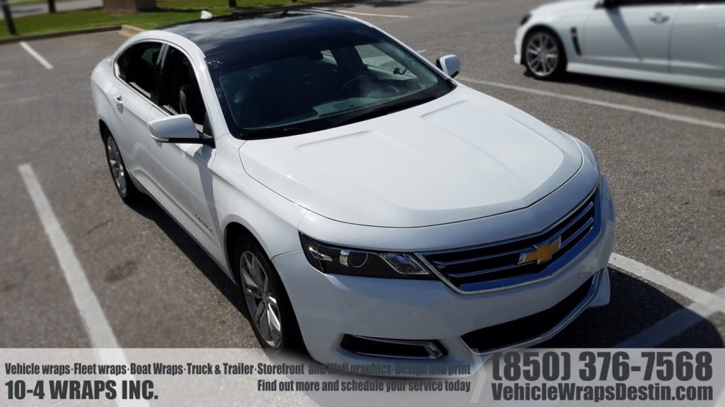 Carbon fiberChevy Roof Wrap – Carbon Fiber Look-style Chevy roof wrap in Panama City, FL
