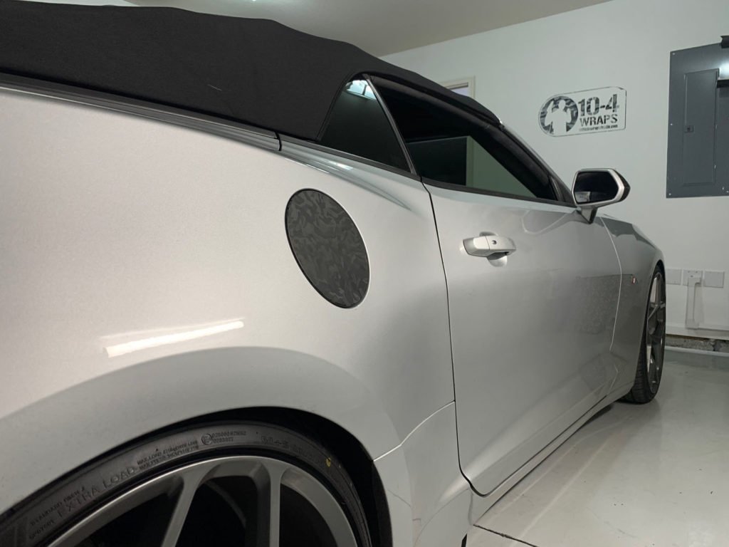 Camaro with Headlight and Tail Light Blackout Tint