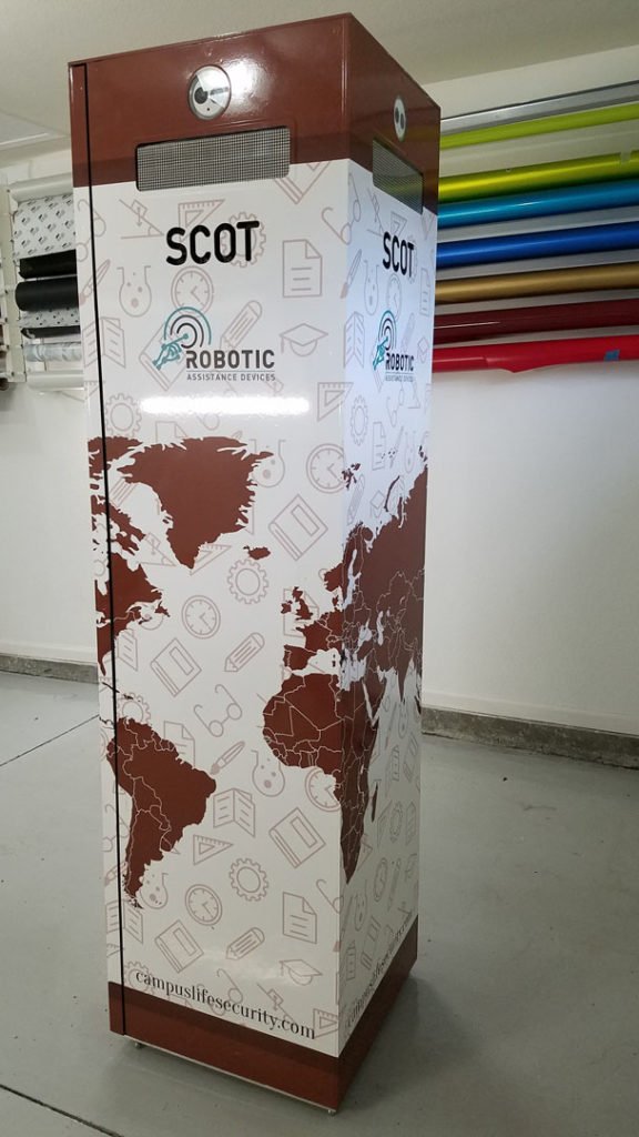 Custom Camera Tower Wrap for Sports Broadcast Events